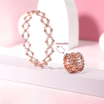 Infinity Bloom 2-in-1 Ring Bracelet